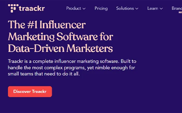 Influencer Marketing Tool Traackr